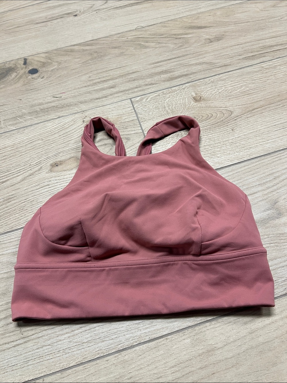 lululemon athletica High-Neck Sports Bra - Dusty Rose